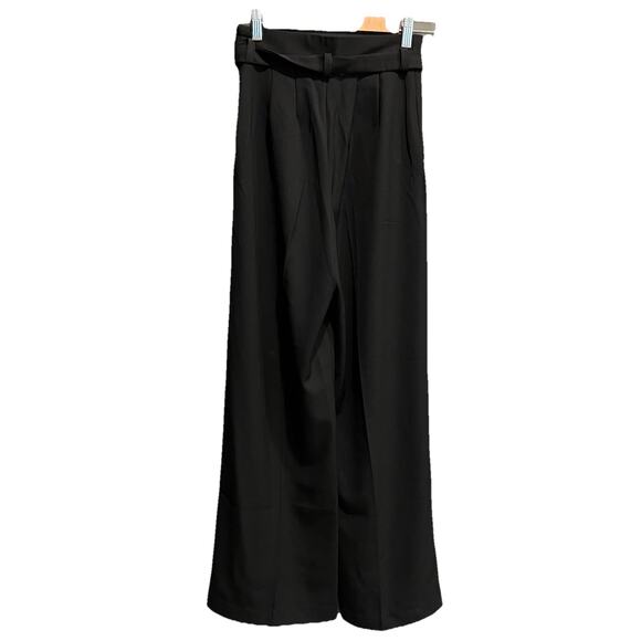 Maje Black Parc Wide Leg Crepe Trousers Women's Pants Size 36 - Picture 2 of 6